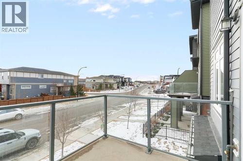 View from front balcony - 217 Sage Bluff Drive Nw, Calgary, AB - Outdoor With Balcony