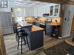 BREAKFAST BAR WITH LIVE EDGE & EPOXY COUNTER - 