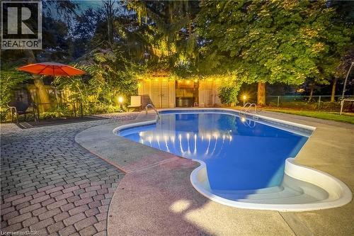 3021 Lakeshore Road, Burlington, ON - Outdoor With In Ground Pool With Backyard