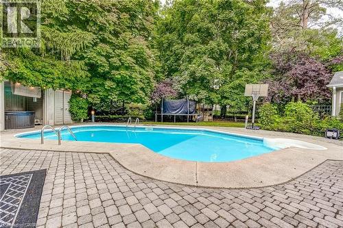 3021 Lakeshore Road, Burlington, ON - Outdoor With In Ground Pool With Backyard