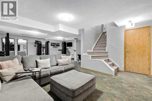 Rec Room Lower - 7 Mountain Park Circle Se, Calgary, AB - Indoor Photo Showing Living Room
