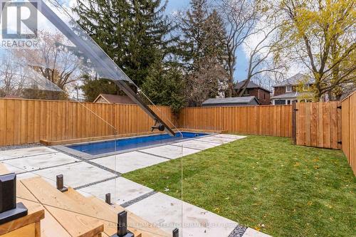 33 Twelfth Street, Toronto, ON - Outdoor With In Ground Pool With Backyard