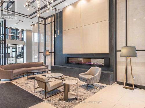 621 - 1 Belsize Drive, Toronto, ON - Indoor With Fireplace