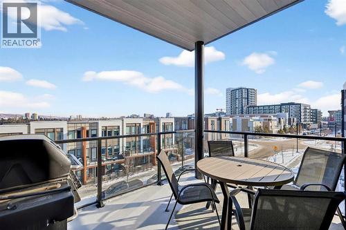 402, 21 Lebel Crescent Nw, Calgary, AB - Outdoor With Balcony With View With Exterior