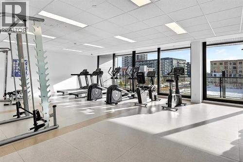 402, 21 Lebel Crescent Nw, Calgary, AB - Indoor Photo Showing Gym Room