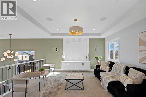 351 Waterford Grove, Chestermere, AB - Indoor Photo Showing Living Room