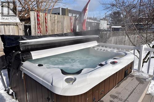 Hot tub on back deck - 19 East 17Th Street, Hamilton, ON - Outdoor
