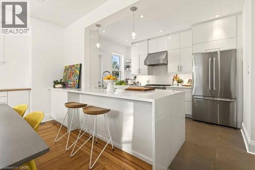 46 Connaught Avenue S, Hamilton, ON - Indoor Photo Showing Kitchen With Upgraded Kitchen