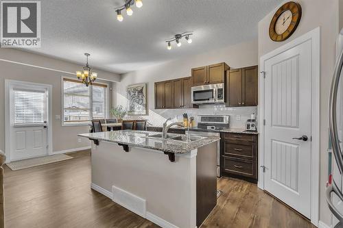 31 Walden Court Se, Calgary, AB - Indoor Photo Showing Kitchen With Double Sink With Upgraded Kitchen