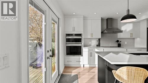 161 Macewan Glen Drive Nw, Calgary, AB - Indoor Photo Showing Kitchen With Upgraded Kitchen