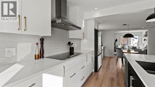 161 Macewan Glen Drive Nw, Calgary, AB - Indoor Photo Showing Kitchen With Upgraded Kitchen