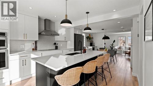 161 Macewan Glen Drive Nw, Calgary, AB - Indoor Photo Showing Kitchen With Upgraded Kitchen