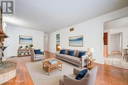 Virtually Staged Family room - 