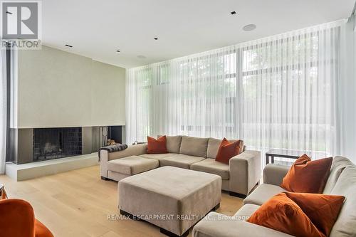 1308 Greenoaks Drive, Mississauga, ON - Indoor Photo Showing Living Room With Fireplace