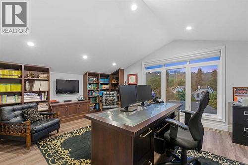 Customize the executive loft-level office with your own library - 922 5 Street Nw, Calgary, AB - Indoor Photo Showing Office