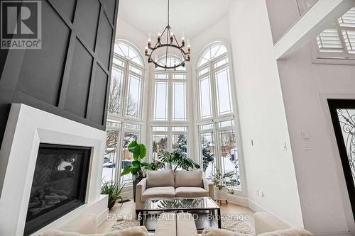 6 Devonridge Crescent, Toronto, ON - Indoor Photo Showing Living Room With Fireplace