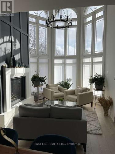 6 Devonridge Crescent, Toronto, ON - Indoor Photo Showing Living Room With Fireplace