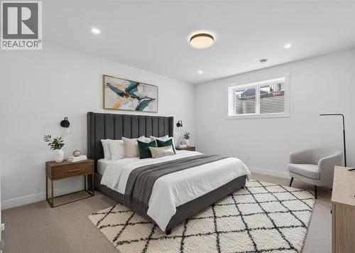 Virtually Staged - 32 Lakes Estates Circle, Strathmore, AB - Indoor Photo Showing Bedroom