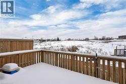 View of snow covered deck - 