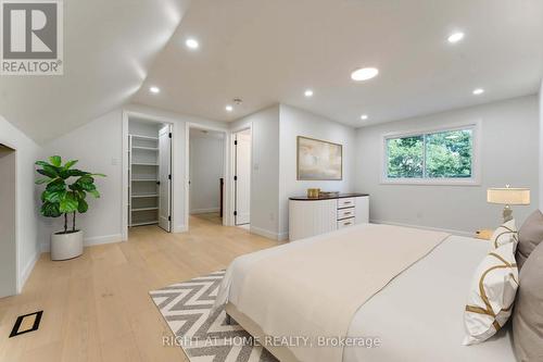 Virtually staged Main Bedroom upstairs - 2700 Priscilla Street, Ottawa, ON - Indoor Photo Showing Bedroom