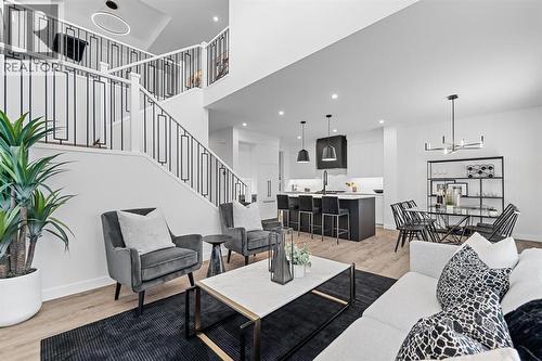 568 Walgrove Boulevard Se, Calgary, AB - Indoor Photo Showing Living Room