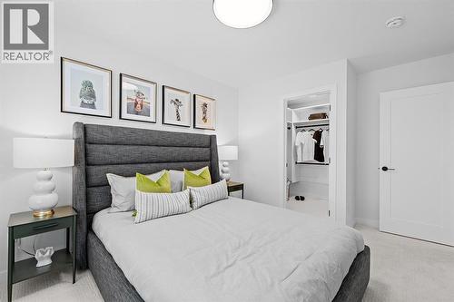 568 Walgrove Boulevard Se, Calgary, AB - Indoor Photo Showing Bedroom