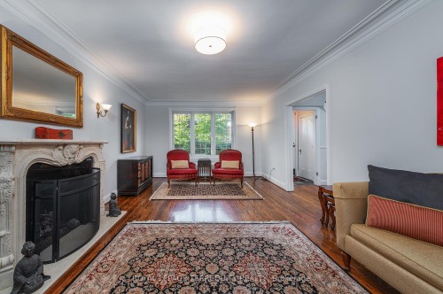 223 Riverside Drive, Toronto, ON - Indoor Photo Showing Living Room With Fireplace