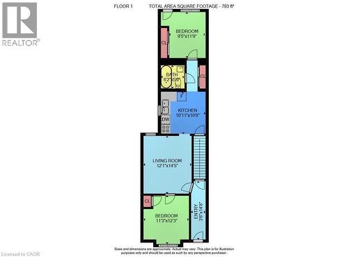 View of floor plan / room layout - 77 Barton Street E Unit# 1, Hamilton, ON - Other
