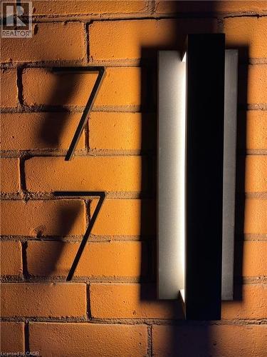 Detailed view of brick siding - 77 Barton Street E Unit# 1, Hamilton, ON - Indoor Photo Showing Other Room