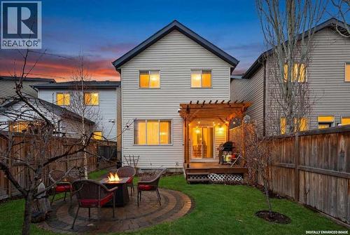 Backyard - 43 Chaparral Valley Common Se, Calgary, AB - Outdoor With Deck Patio Veranda