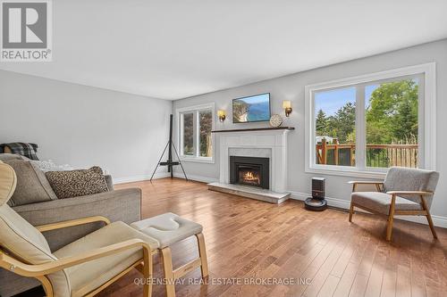 69 Cityview Circle, Barrie, ON - Indoor Photo Showing Living Room With Fireplace