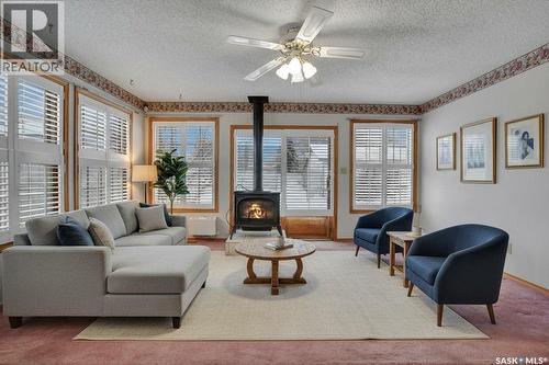 1109 11Th Street W, Saskatoon, SK - Indoor Photo Showing Living Room With Fireplace