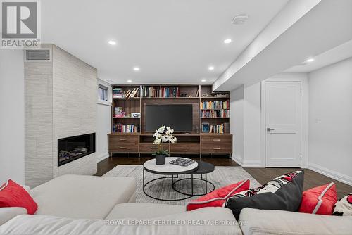 1188 Fair Birch Drive, Mississauga, ON - Indoor Photo Showing Living Room With Fireplace
