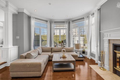Living room - 451 Boul. De Fontainebleau, Blainville, QC - Indoor Photo Showing Living Room With Fireplace