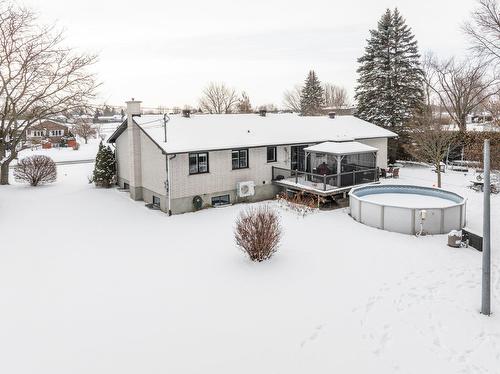 Back facade - 225 Rue Dupont, Saint-Jean-Sur-Richelieu, QC - Outdoor With Above Ground Pool