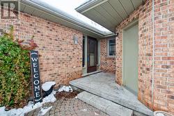 Interior and exterior access to garage - 