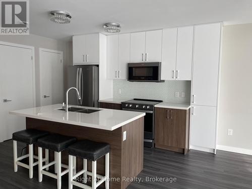 606 - 455 Charlton Avenue E, Hamilton (Stinson), ON - Indoor Photo Showing Kitchen With Upgraded Kitchen