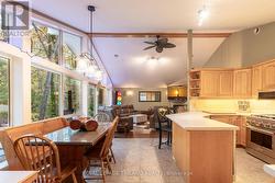 Step into home under soaring vaulted ceilings - 