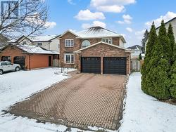 double driveway with double garage - 