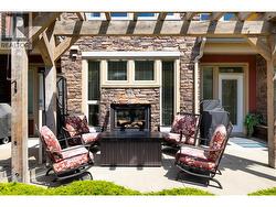 Your private patio with gas fireplace - 