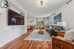 Living Room Highlighted by a Woodburning Fireplace - 