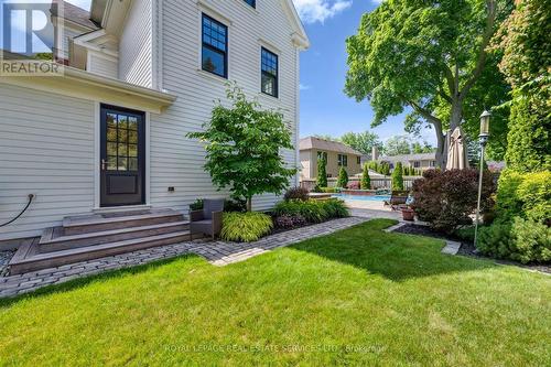 Prof. Landscaped Grounds with Irrigation System - 335 Lakeshore Road W, Oakville, ON - Outdoor