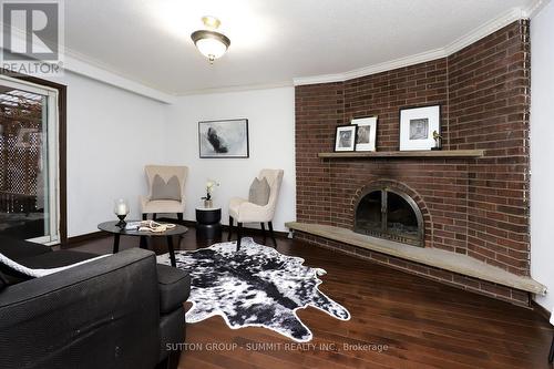 420 Appledore Crescent, Mississauga, ON - Indoor Photo Showing Living Room With Fireplace