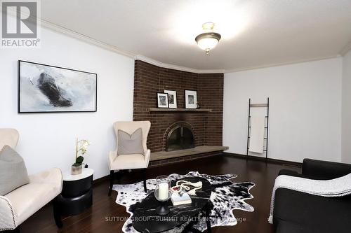 420 Appledore Crescent, Mississauga, ON - Indoor Photo Showing Living Room With Fireplace