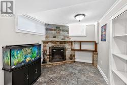 Wood-burning fireplace. - 