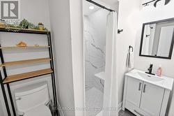 3-piece washroom w/ built-in sound system. - 