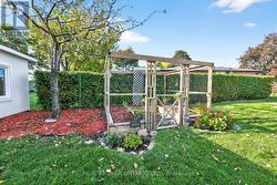 Fenced garden bed. - 