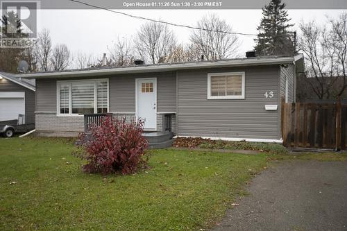 43 Nichol AVE  Sault Ste. Marie, ON P6C 4V3