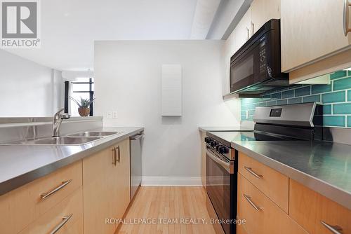 203 - 300 Powell Avenue, Ottawa, ON - Indoor Photo Showing Kitchen With Double Sink