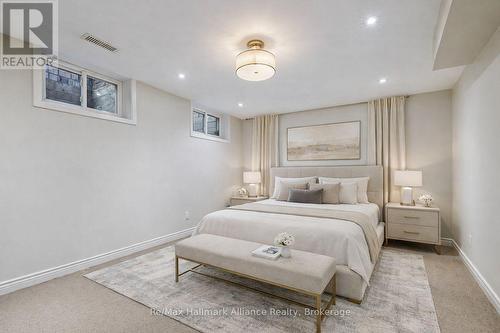 Basement bedroom-virtually staged - 1188 Carey Road, Oakville (Mo Morrison), ON - Indoor Photo Showing Bedroom